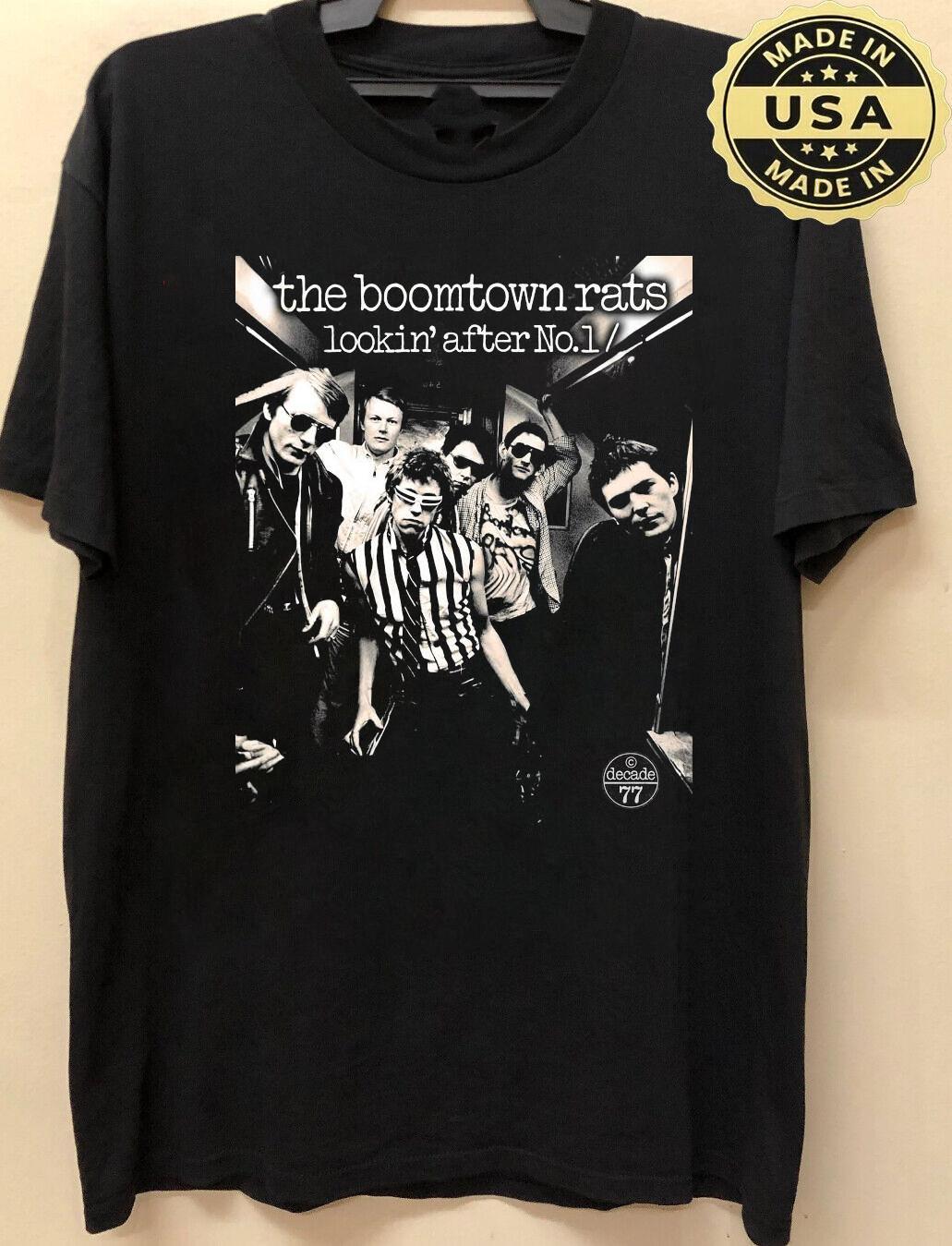 The Boomtown Rats Band Members Black Shirt Unisex Concert TU627 S