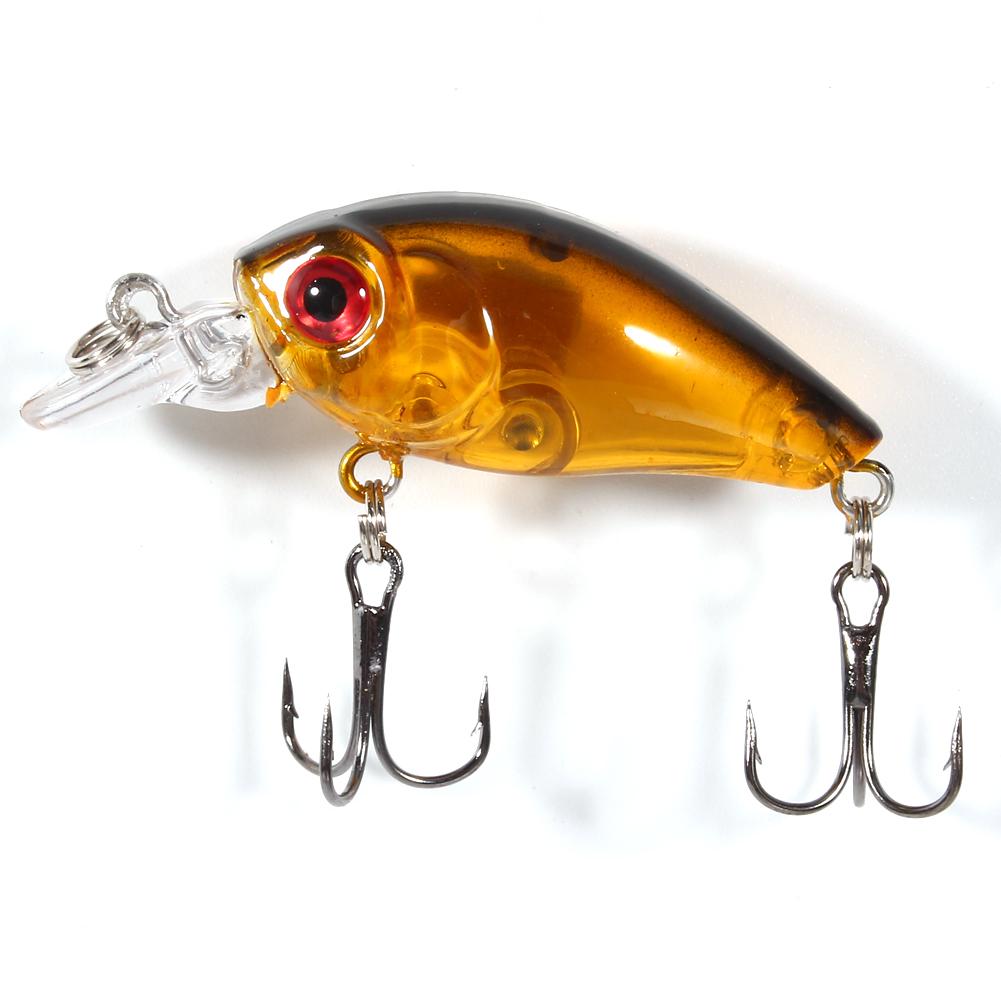 9 Stück/Beutel Kunststoff Angelköder Haken Barsch Klein Fett Crankbait Tackle 4,5cm4g