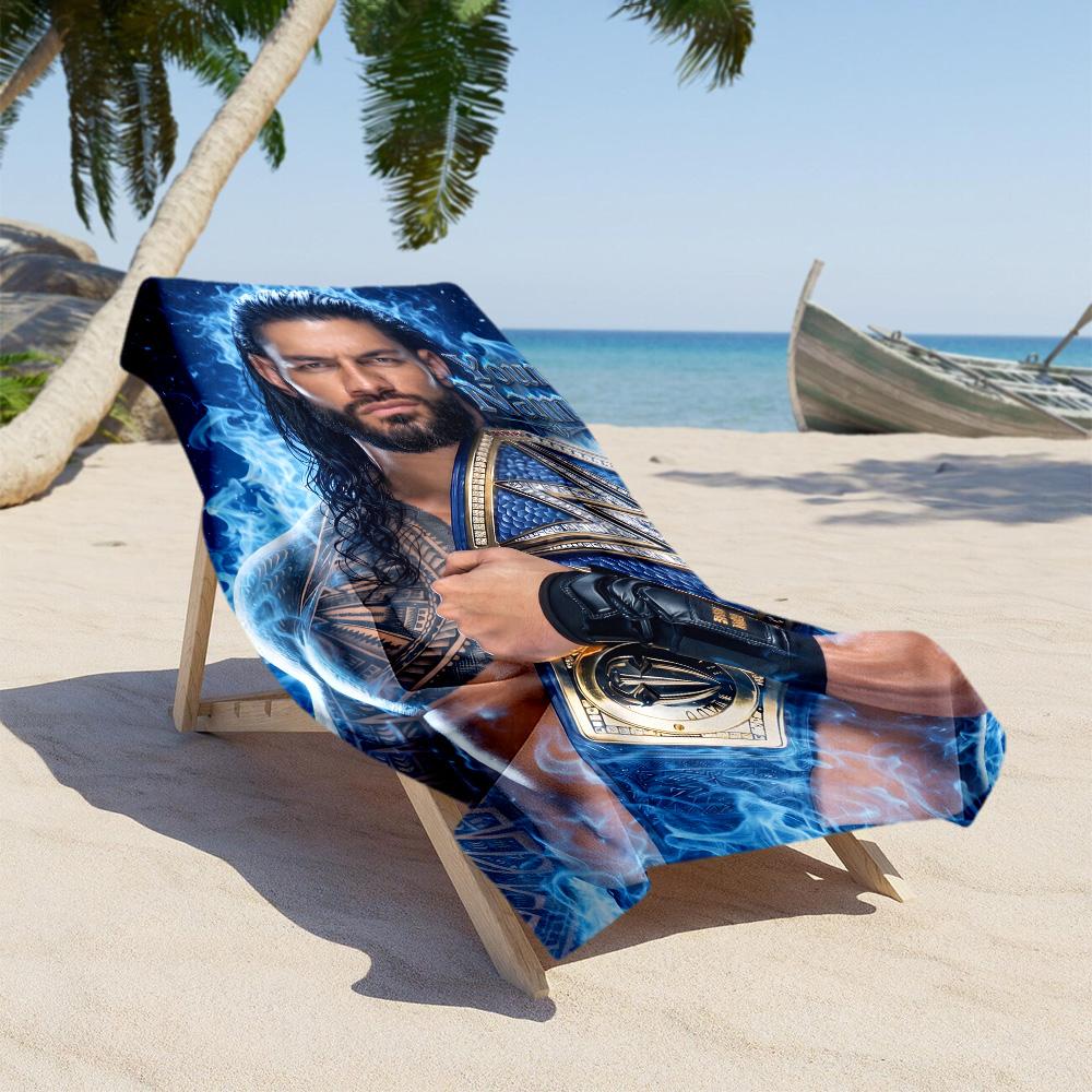 Wrestlemania Personalized Text Beach Towel High Absorbency & Quick-Dry Portable for SwimmingBeachCamping Travel Beach AccessoriesGym