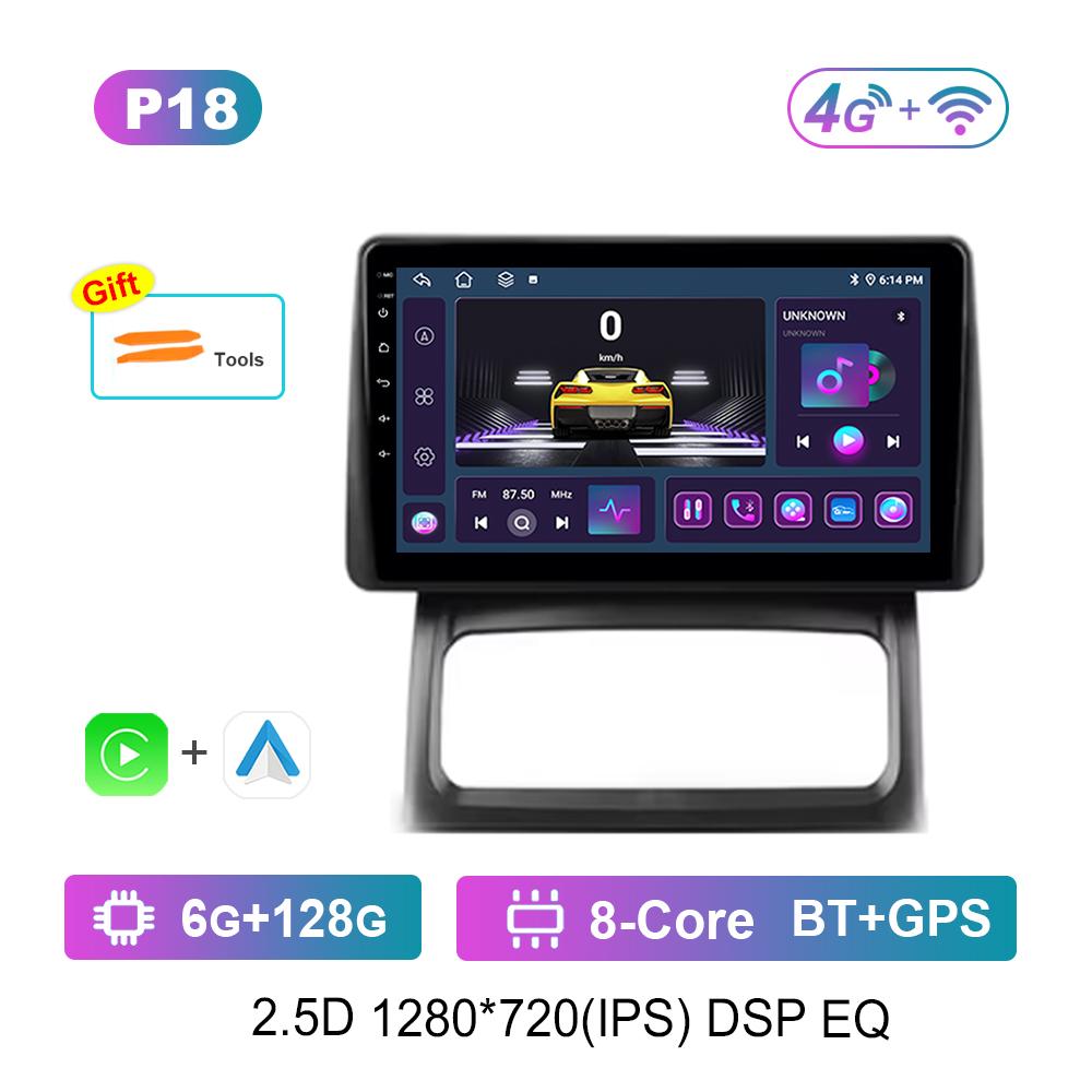 Car Video Multimedia Player DSP Stereo 9 Inch for Renault Clio 2 BB CB 2001 - 2012 Android System GPS Navi WiFi IPS Screen 4G BT
