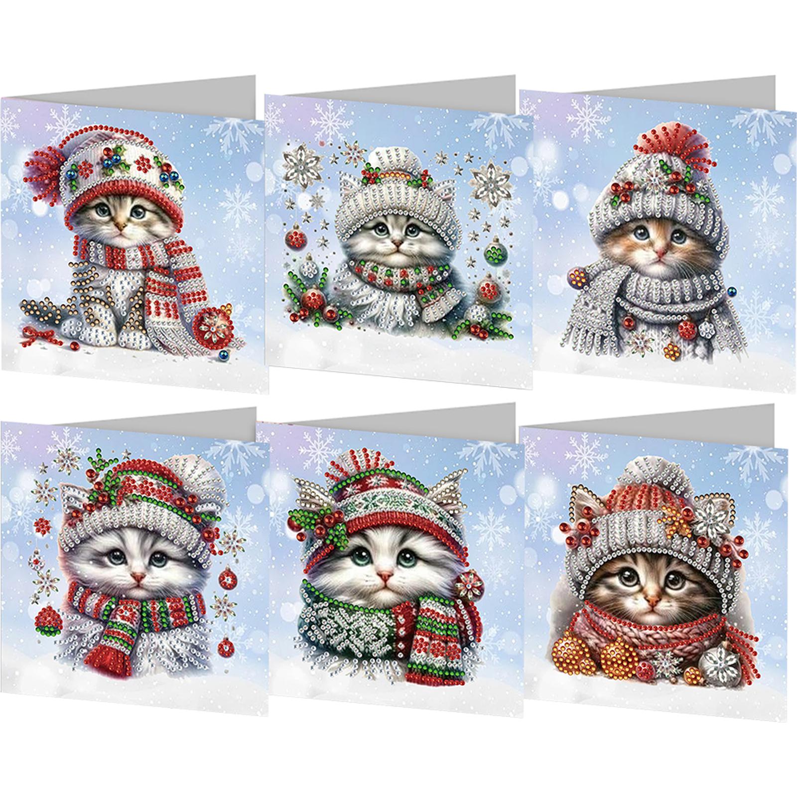 

4-12 шт. 5D Стразы Искусство Поздравительная Открытка на День Рождения Ручная работа Алмазная Живопись Рождественская Фестивальная Открытка Открытка Благодарности Для Семьи А