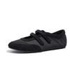 Za Velcro Casual Shoes Women'S Spring Retro Ballet Shoes Mary Jane Red Inner Height-Increasing Flat Shoes