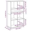 VidaXL Bookcase Old Wood 66x31x112 Cm Engineered Wood, Storage Cabinet, Storage Shelf, Unit of 860308