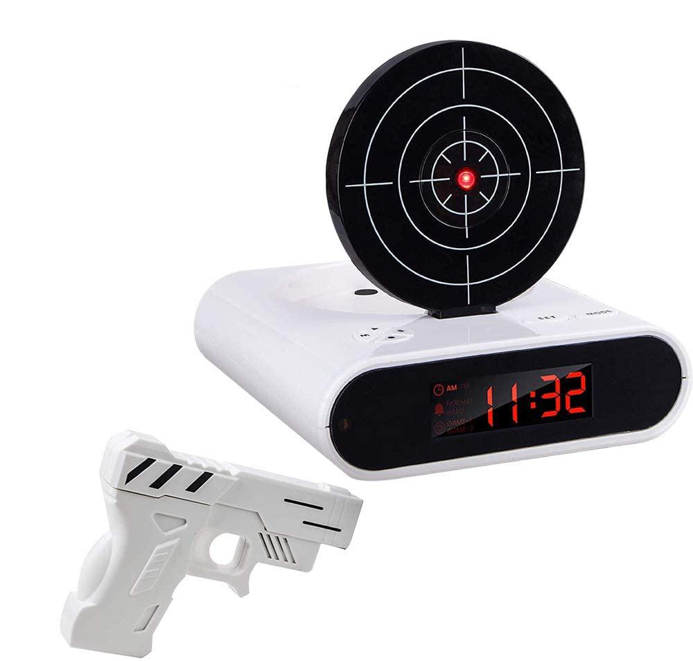 72-CB340 LED Display Alarm Clock Game Infrared Induction Target Alarm Clock 3.875x7.875x7