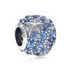 S925 Sterling Silver Starfish, Dolphin, and Turtle Charm Bracelet with Beaded Accessories
