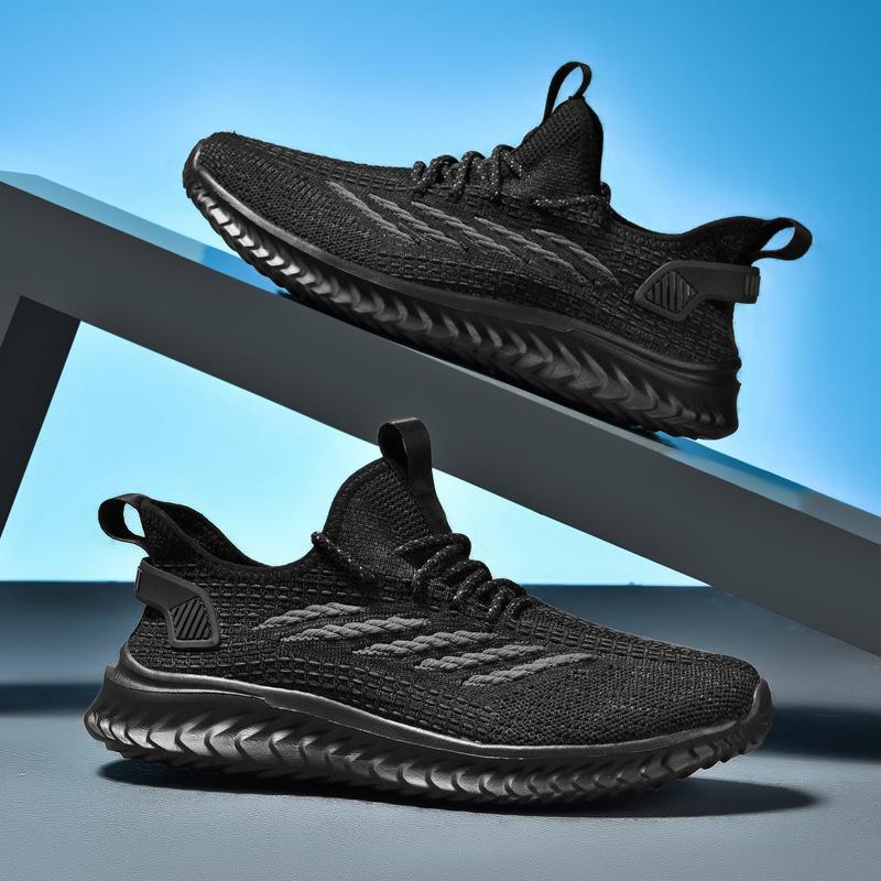 Men's shoes new outdoor fly-woven mesh shoes coconut shoes large size lightweight sports casual shoes soft-soled running shoes