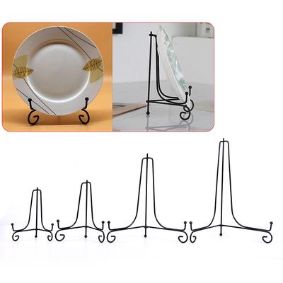 Iron Easel Classic Display Stand Bowl Plate Art Photo Picture Storage Rack