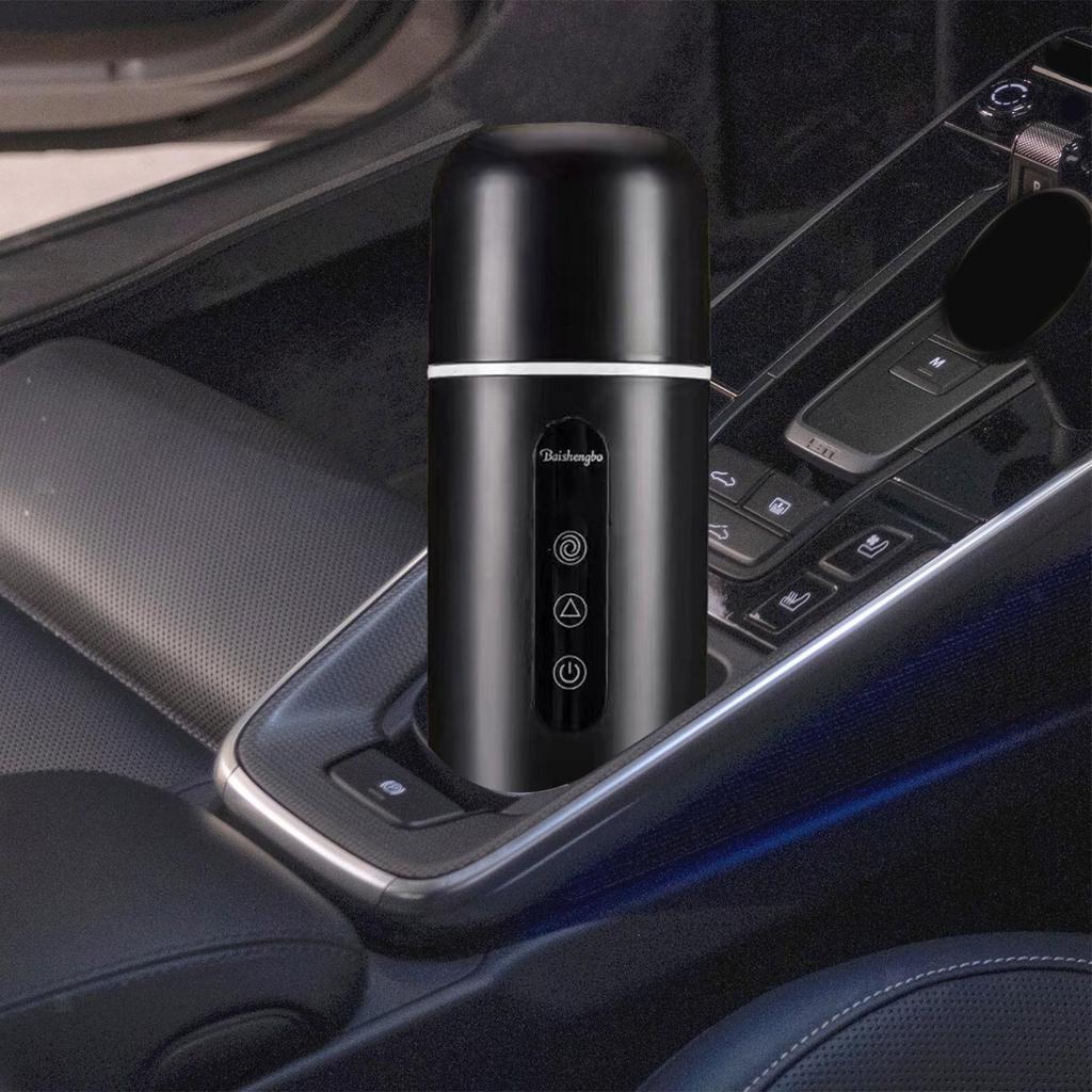 420ml Electric Travel Mug Heated Water Cup 12V/24V Portable Car Kettles With Automatic Stirring Function Keeping Water Warm