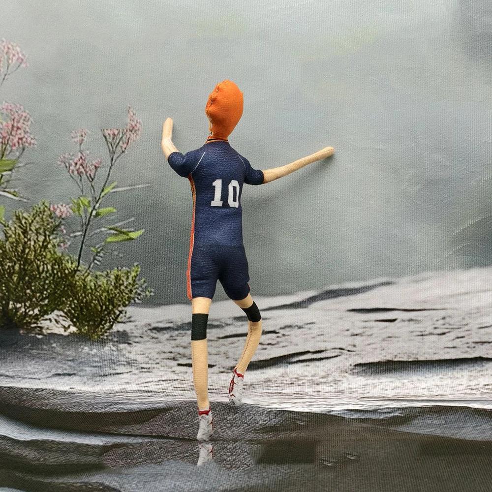 Anime Haikyuu Hinata Shoyo Kozume Kenma Cosplay Keychain Plush Cotton Doll Slender Twistable Shape Room Decoration Unisex Gifts