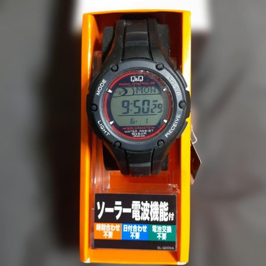 Used Q&Q SOLARMATE Radio-controlled Watch Digital Wristwatch Main Unit