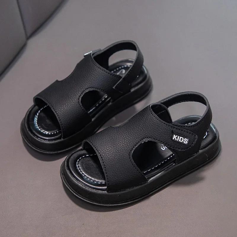 

Beach Shoes Open Toes Non-slip Casual Sandals Handsome Soft Sole Summer New Children Fashion Shoes Hook&loop Trend 25