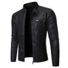 Autumn and winter new products European and American men's locomotive leather jacket jacket stand-up collar fashion men's washed leather jacket men