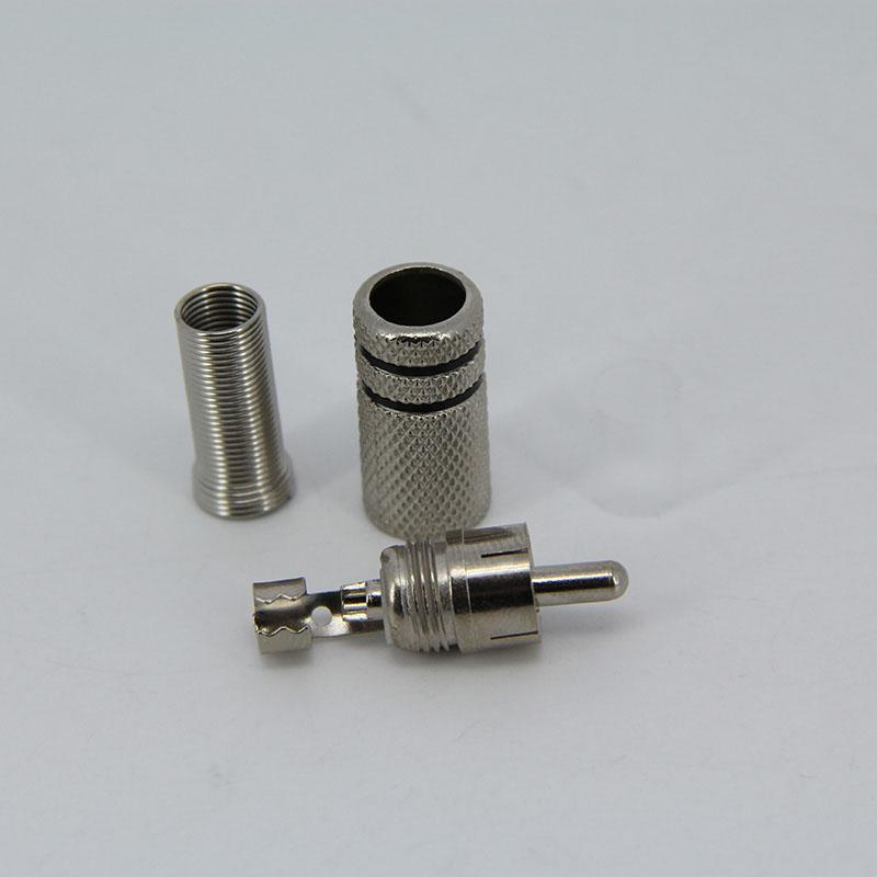 Musical RCA male Sound Silver Plated HIFI Audio Plug Connector Terminal High Quality Speaker Audio Male hole diameter 5.7mm