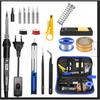 80W Elektrisches Lötkolben-Set mit LED-Anzeige & Einstellbarer Temperatur für Haushaltsreparaturen