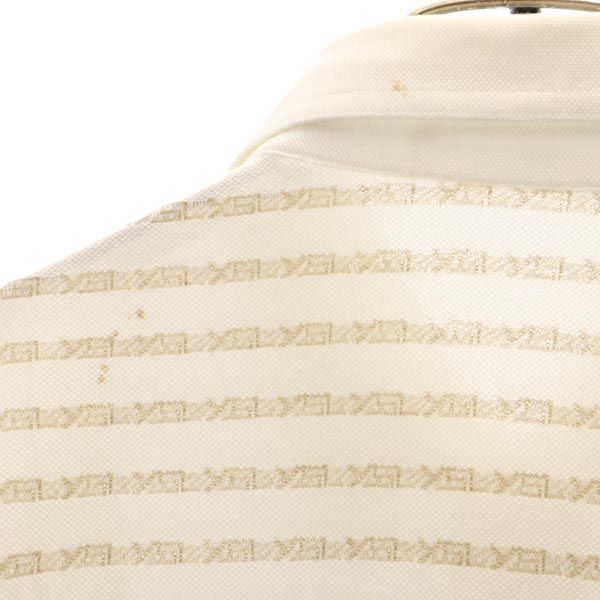 YVES SAINT LAURENT Total pattern logo Short sleeve Polo shirt L Men's Used