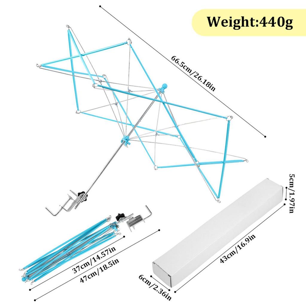 Umbrella Swift Yarn Winder Convenient Crafts DIY Wool Yarn Winding Yarn Winder Machine for Tailor Women Sewing Tabletop Birthday