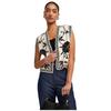 Women Floral Print Vest Sleeveless Open Front Boho Cardigan Waistcoat Trendy  Going Out Embroidered Vest Top