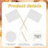 100pcs Colorful Blank Toothpick Flags, 10 Colors Rectangular Food Toothpick Flags, Solid Color Toothpick Labels for Party Cupcakes Appetizers Decor