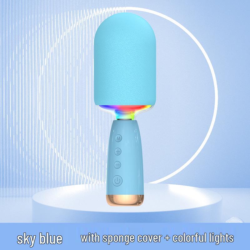 Wireless Bluetooth Microphone Speaker for Home Karaoke and Kids' Entertainment