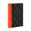 Louis Vuitton Monogram Eclipse Logo Color Block Design Coated Canvas Passport Holder Men Accessories Orange M25838