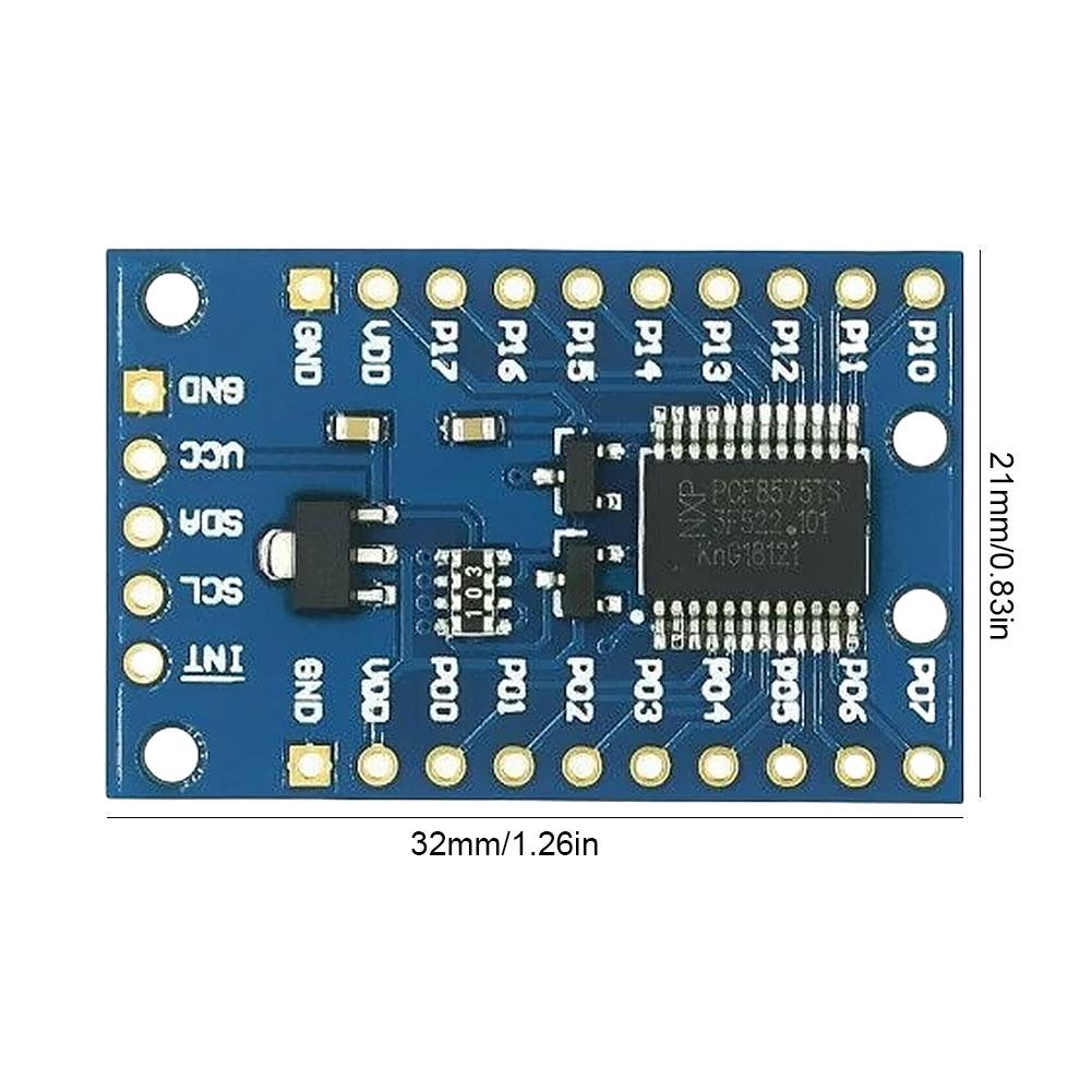 PCF8575 IO Expander Module I2C To 16IO Integrated Circuits I2C to 16IO IIC I2C I/O Extension Shield Module for Arduino