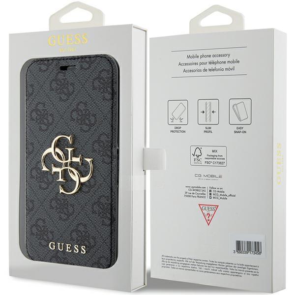 Guess Gubkp15L4Gmggr Iphone 15 Pro 6.1Szary/Grey Book 4G Metal Logo