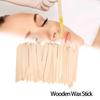 50 stücke Wachs Spatel Applikator Holz Wachsen Applikator Sticks Bein Arm Gesichts Haar Entfernung Werkzeug