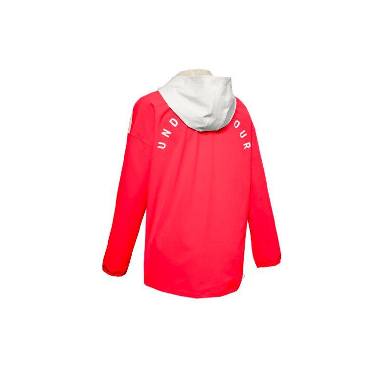 Under Armour Recove Casual Training Color Block Hooded Jacket Women Jackets Red 1351932-628