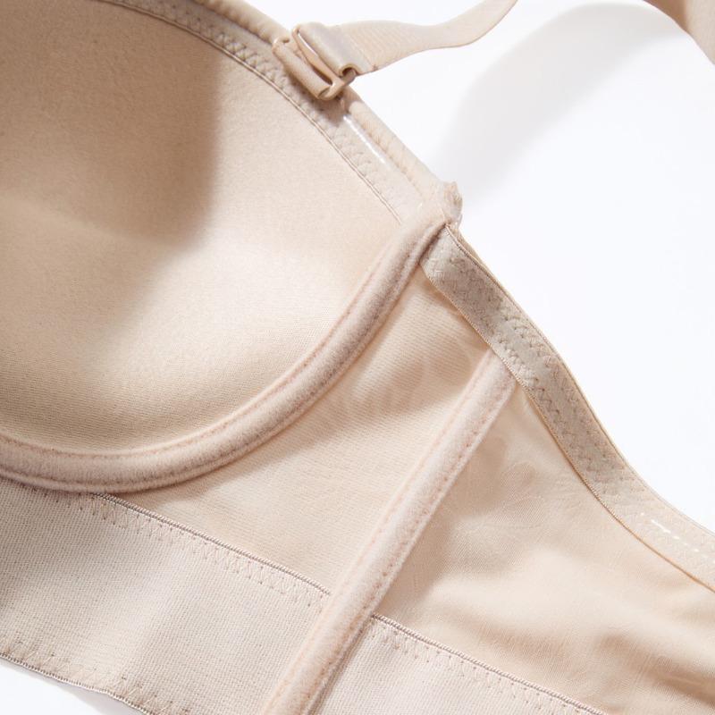 Plus Size Women's Strapless Non Slip Underpants with An Underwire Gather Beautiful Back Sexy Dual Purpose Underwear