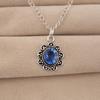 Tanzanite Gemstone 925 Sterling Silver Handcrafted Jewelry Pendant 1.37" For Wedding Gift CP-40-3