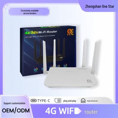 4G WiFi6 Router with SIM, 300Mbps, Single Ethernet Port - Malaysia, Myanmar, Vietnam CPE108.