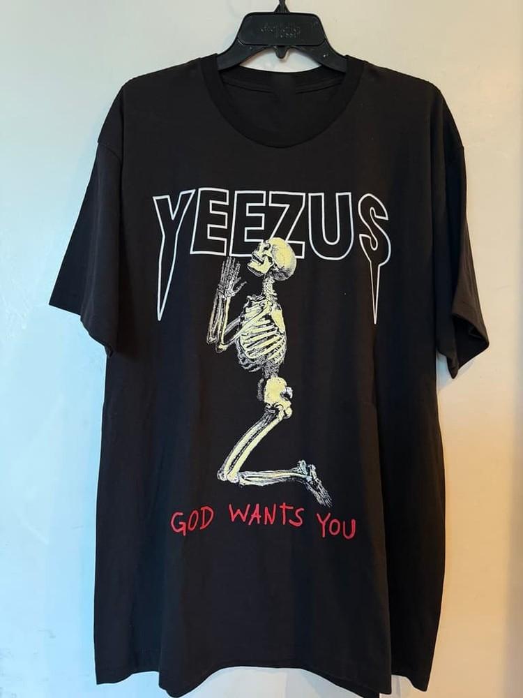 

Новая футболка Kanye West Yeezus God wants you Подарок для фанатов Унисекс Все размеры DO152 Унисекс Футболка с принтом XXL
