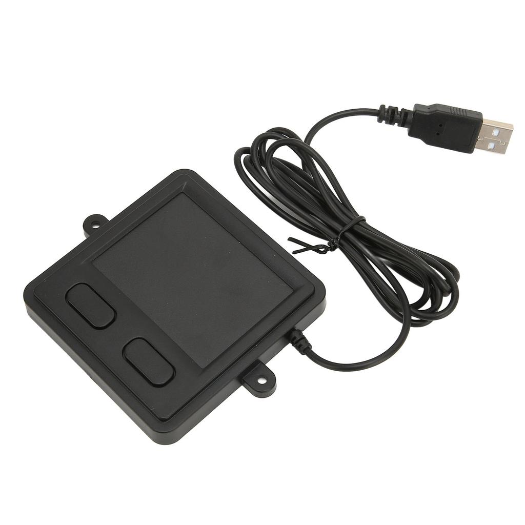 Wired USB Touchpad Multifunctional High Sensitivity 2 Button Design Black Portable Trackpad for Laptop Desktop Home
