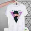 Mob Psycho 100 Shigeo Kageyama T Shirt Men Retro Washed Tops Tees Harajuku One Anime Manga Tshirt Streetwear Hip Hop T-shirts