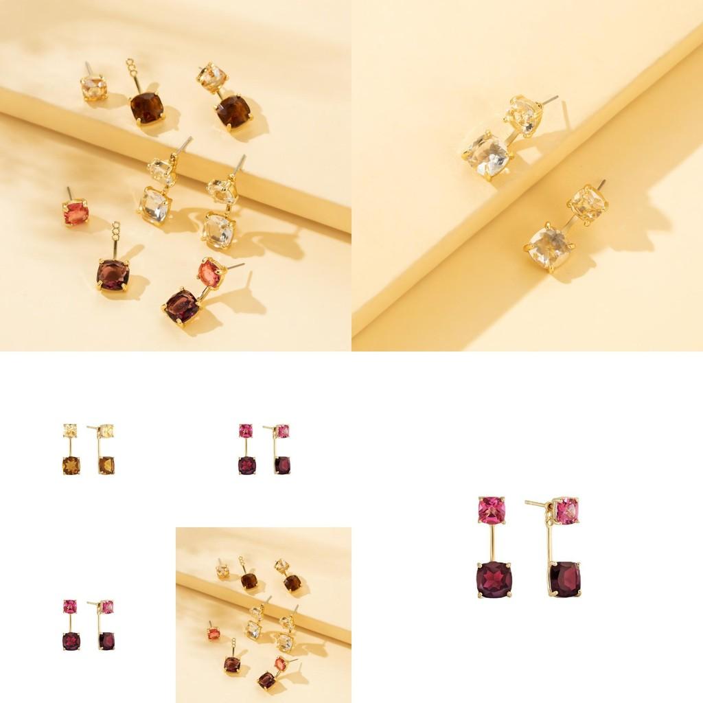 Classic Square Zircon Earrings For Women Elegant And Timeless Jewelry Piece