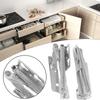 2pcs Lift Up Sprung Hinges Stay Flap Top Support Woodworking Furniture Cabinet Wardrobe Door Supporter Hardware Accessories
