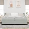 vidaXL Bed with Storage and Mattress Light Grey 200x200 Cm Velvet 3340352