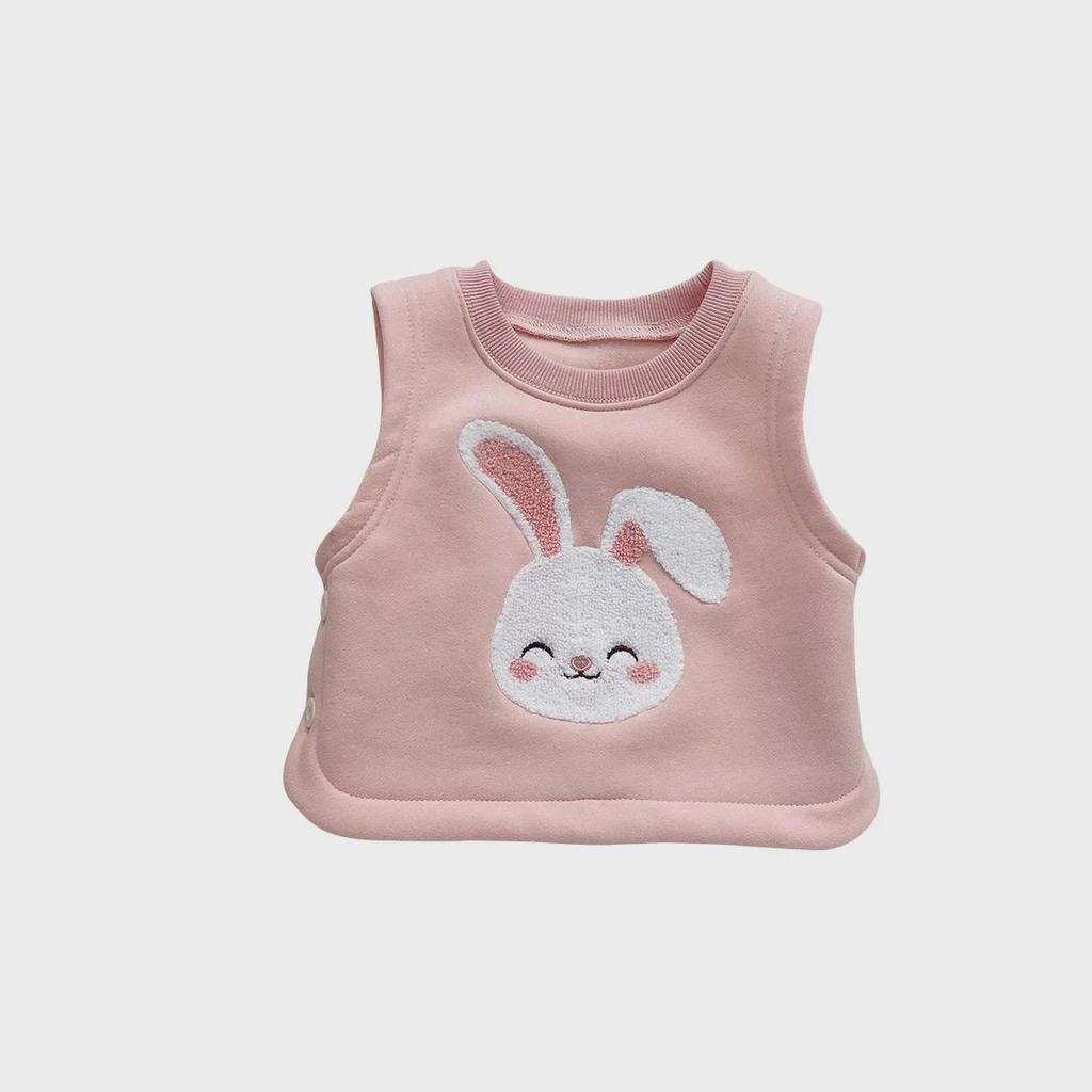 Korejská roztomilá kreslená plyšová dětská vesta 2024: Zimní teplý, Unisex