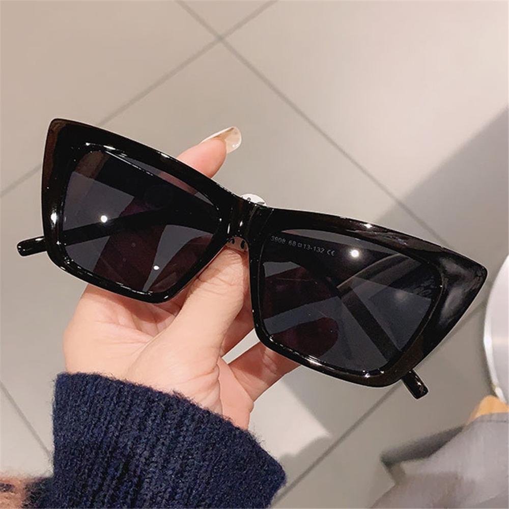 1PC Trendy Square Cat Eye Sunglasses Women Men Retro Sun Glasses UV400 Protection Eyewear Summer Fashion Eyeglasses Accessories