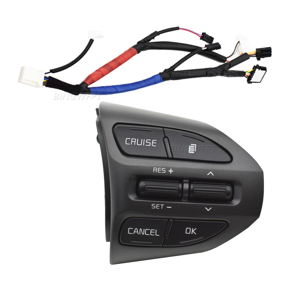 BINGWFPT For Kia K5 Optima 2014-2015 Car Steering Wheel Buttons Car-styling Button Switch Cruise Volume Control Buttons