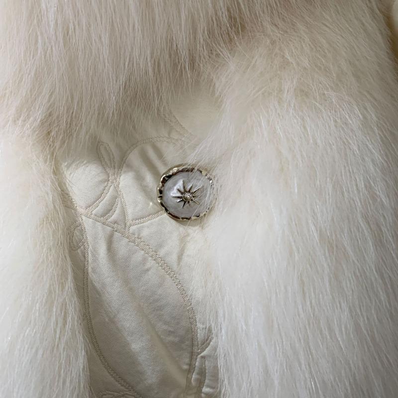 Haining fur winter loose fox fur jacket women's medium and long goose down clothing light women's mink fur