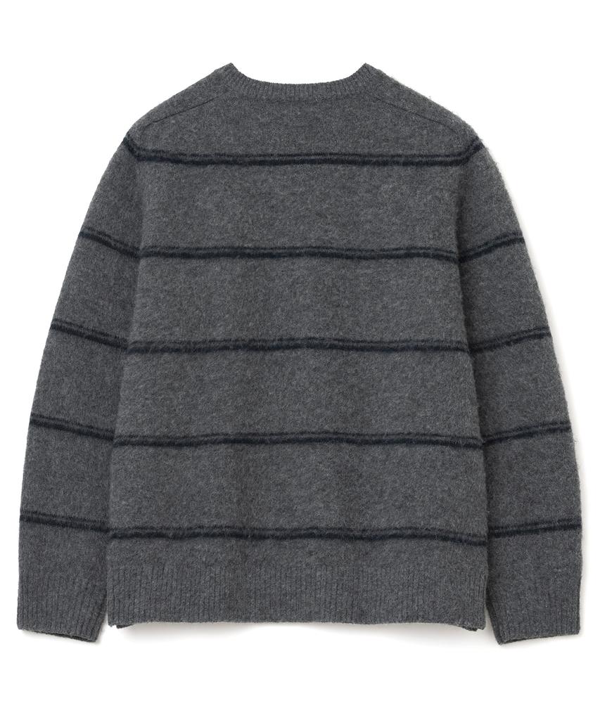 MILLO ARCHIVE Nero Mohair Stripe Knit [Deep Gray]