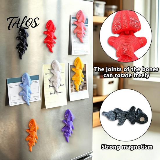 Metal Surface Accessory 1/8Pcs 3D Dragon Refrigerator Magnet, Articulated Magnetic Decoration, Cartoon Magnet Memo Note Photo Holder for Fridge