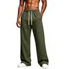 Men's Casual Color Loose Fit Sweatpants with Elastic Waist Straight Leg