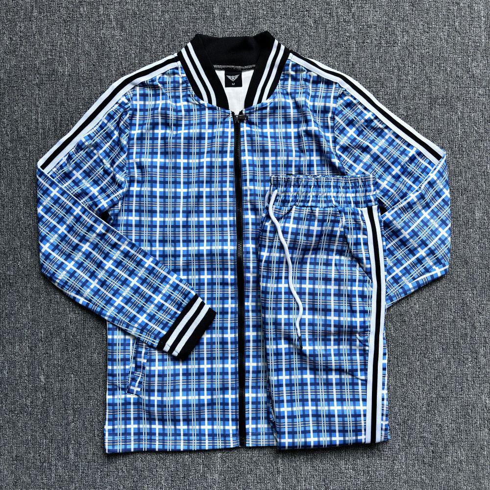 

2024 Европейская легкая роскошная полосатая куртка для мужчин, осенне-зимняя новинка, модное приталенное пальто с круглым вырезом, повседневный топ на молнии 3XL