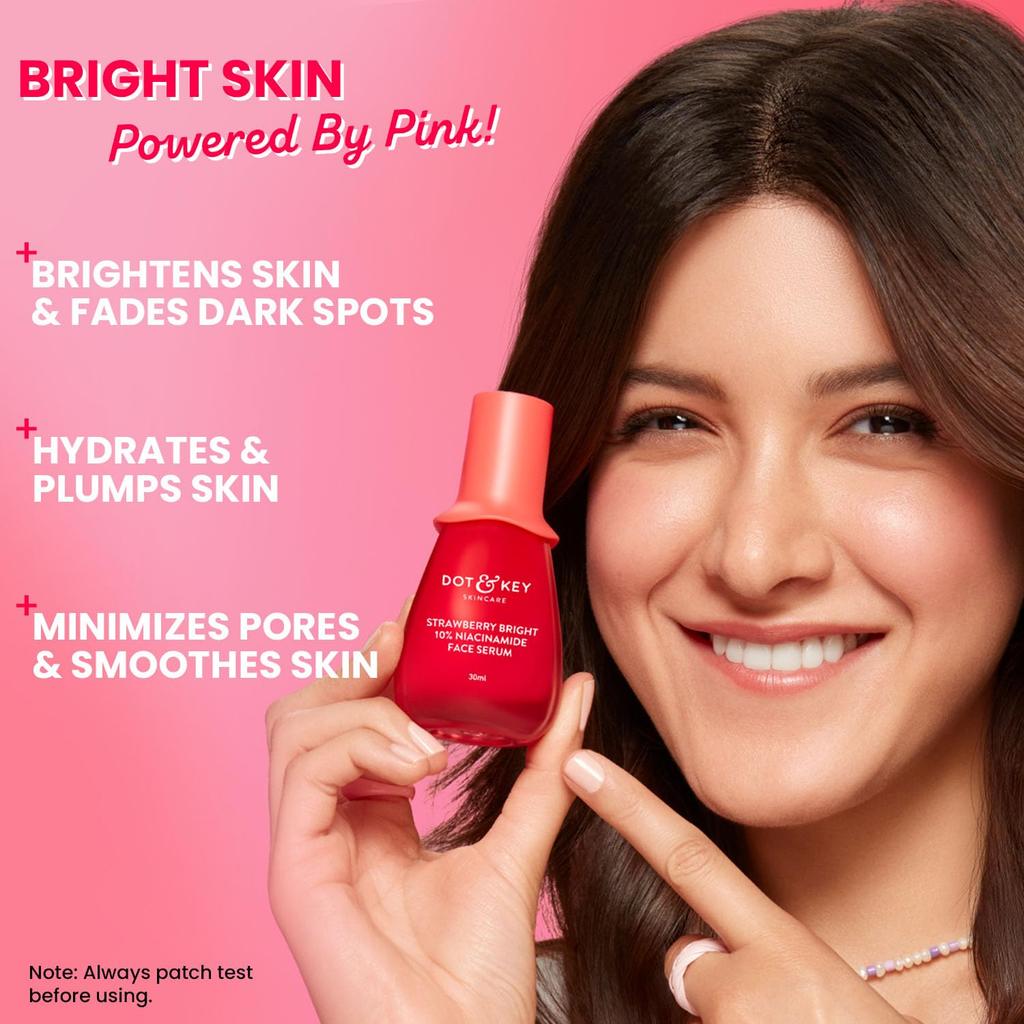 DOT & Key 10% Niacinamide + Strawberry Face Serum,30ml Each (Pack of 2)