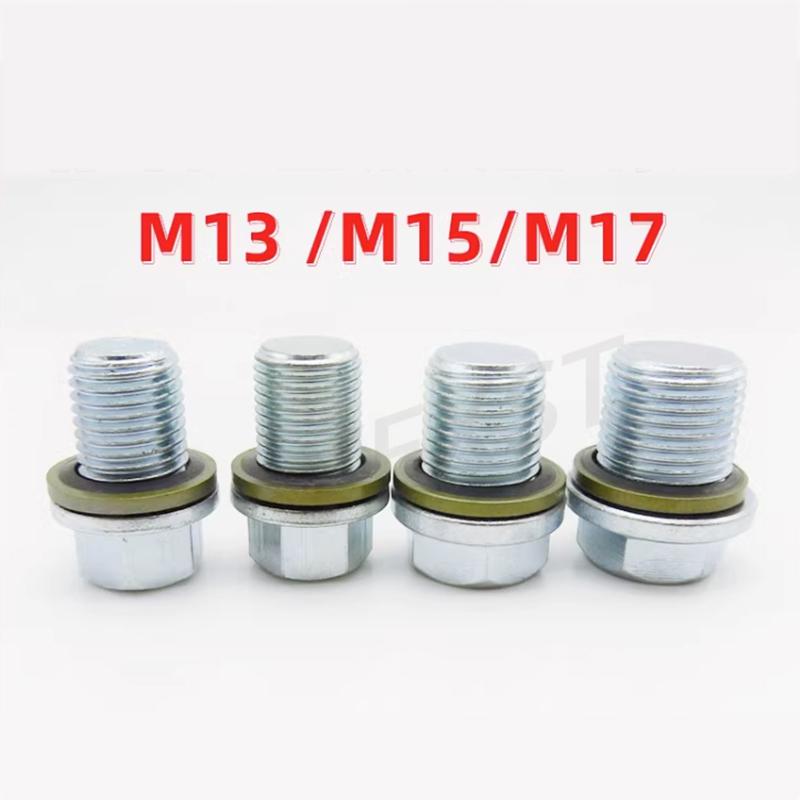 1PC Car Oil Pan Drain Screw Oil Pan Bolt Oil Plug M13/M15/M17 Oil Drain Plugs 3