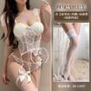 Sexy lace lace-up mesh erotic underwear pure desire wind small breasts gather shapewear hot temptation