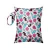 20x25CM Cartoon Print Waterproof Storage Bag - Single Pocket, Wet/Dry, for Baby Stroller