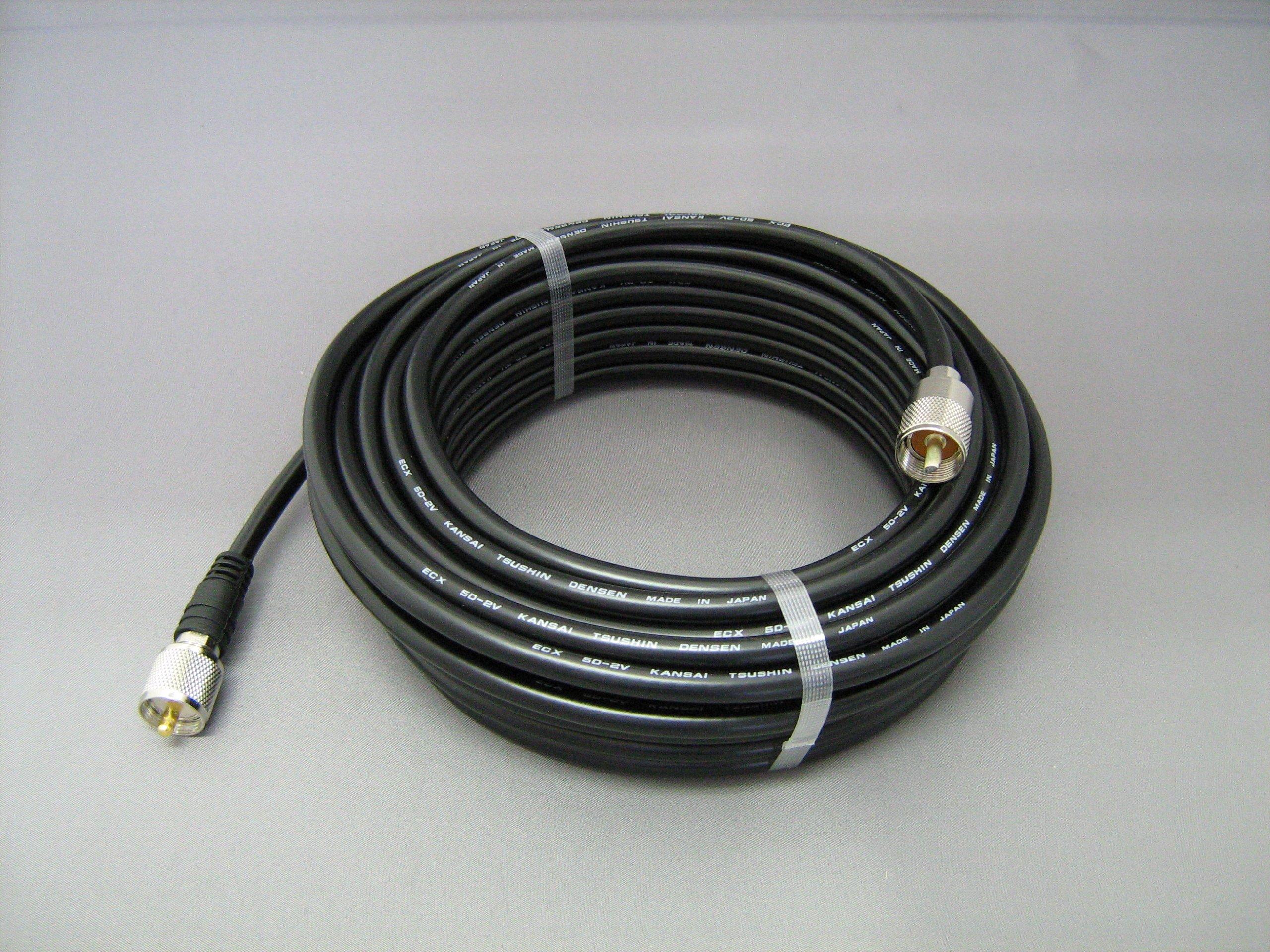 

Daiichi Denpa Kogyo Diamond cable set for fixed station 15m connector side detachable 5D15MB 5D-2V MP-MP (one type)